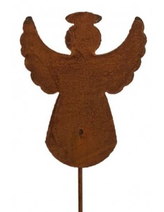 Engelfiguren kaufen und Engel Bastel-Ideen Engelchen als Gartenstecker - Gesamthöhe 50 cm - Variante 3 Weihnachtsengel aus Metal 2