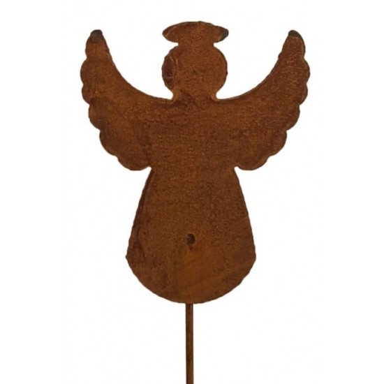 Engelfiguren kaufen und Engel Bastel-Ideen Engelchen als Gartenstecker - Gesamthöhe 50 cm - Variante 3 Weihnachtsengel aus Metal