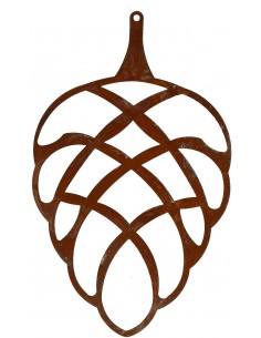 Deko zum Hängen Tannenzapfen zum Hängen - Höhe 20 cm - Breite 12 cm - Variante B - Deko Zapfen Deko Tannenzapfen zum Hängen für