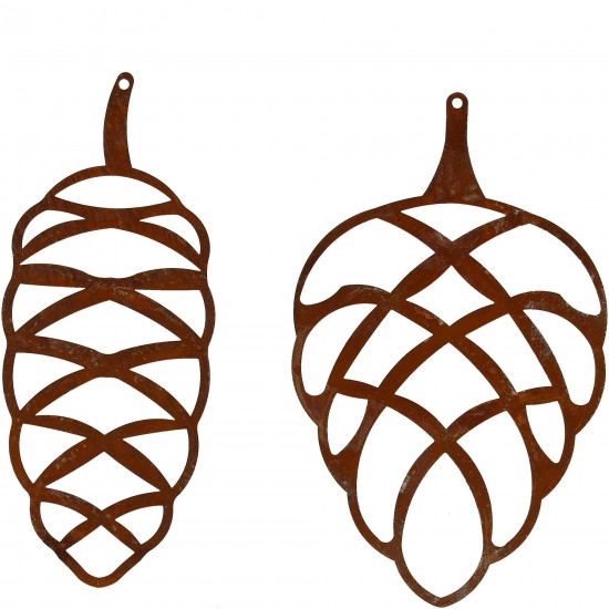 Deko zum Hängen Tannenzapfen zum Hängen - Höhe 20 cm - Breite 12 cm - Variante B - Deko Zapfen Deko Tannenzapfen zum Hängen für 