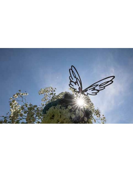 Weihnachtsdeko Flügel zum Hängen - Bleistiftzeichnung - Skizzenflügel - Breite 22 cm - Höhe 11 cm Schöne Flügel zum Aufhängen al