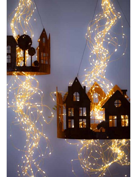 Lichthäuser als Windlicht Haus Lichthäuser Deko Ring 35 cm Ø - Lichthaus zum Stellen und Aufhängen 
Ø 35 cm
Höhe 20 cm
