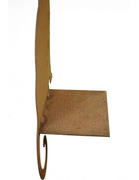 Gartendeko Rost Katze von hinten Kantenhocker Gesamthöhe 55 cm - Ideen für den Garten 
in Kombination mit der Katze A, ensteht 