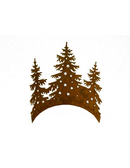 Rostige Tannennbäume im Halbring Saremo