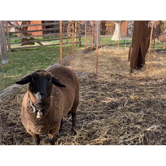 lebensgroße Krippenfiguren aus Metall für den Garten 180 cm hohe lebensgroße Krippenfiguren - Christkind - Maria - Josef - Kripp