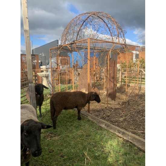 lebensgroße Krippenfiguren aus Metall für den Garten 180 cm hohe lebensgroße Krippenfiguren - Christkind - Maria - Josef - Kripp