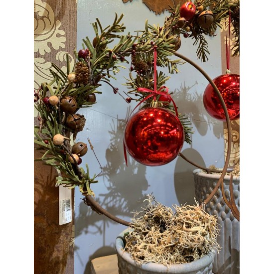 Deko Ringe Drahtring groß zum stecken - Ø 40 cm 
Durchmesser 40 cm
Höhe 54 cm