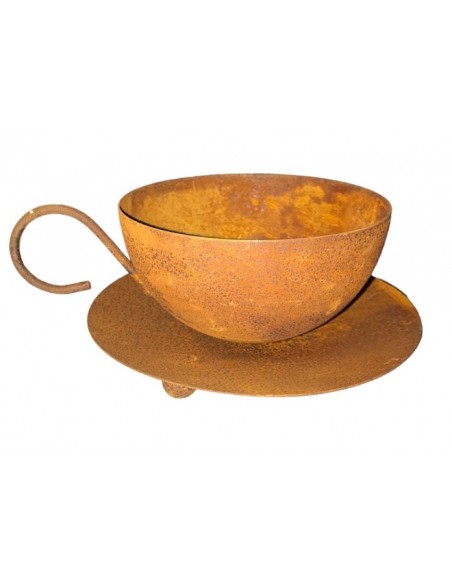 Pflanzgefäße + Schalen + Kronen Tasse mit Unterteller als Pflanzschale - Ø 12 cm -  auf Standkugeln - klein Diese runde Tasse mi Pflanzgefäße + Schalen + Kronen Tasse mit Unterteller als Pflanzschale - Ø 12 cm -  auf Standkugeln - klein Diese runde Tasse mi
