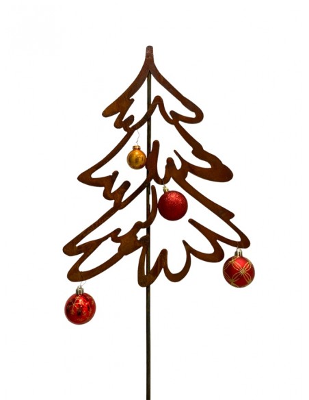 Winterdeko Skizzen Weihnachtsbaum - Breite 40 cm - Höhe 120 cm - Gartenstecker Bleistiftzeichnung Dieser niedliche Weihnachtsbau