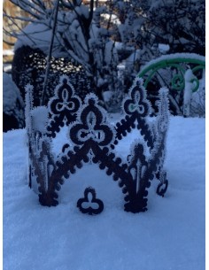 "Crown" Krone mit Boden zum Stellen und Aufhängen Ø 17cm  2