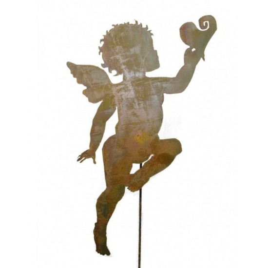 Angebot des Monats Aktion: Engelchen Topfstecker mit Herz - Höhe 60 cm auf 45 cm Stab 
Dieses schöne Engelskind ist ein Bote de