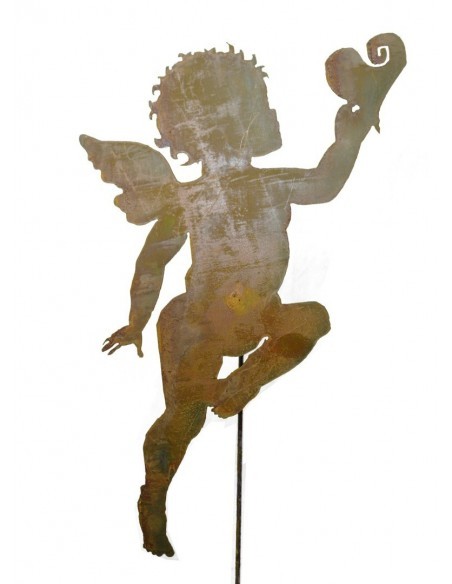 Angebot des Monats Aktion: Engelchen Topfstecker mit Herz - Höhe 60 cm auf 45 cm Stab 
Dieses schöne Engelskind ist ein Bote de