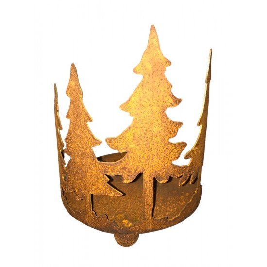 Weihnachtsdeko Kerzentablett mit 4 Tannen - Höhe 25 cm - Ø 20 cm - mittel - Tannentablett 
Höhe 25 cm
Durchmesser 20 cm
mittl