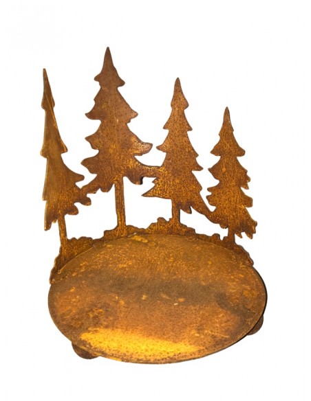 Weihnachtsdeko Kerzentablett mit 4 Tannen - Höhe 25 cm - Ø 20 cm - mittel - Tannentablett 
Höhe 25 cm
Durchmesser 20 cm
mittl