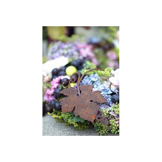 Weinflaschen Dekoration Weinranke nur Blätter zum Wickeln Läge ungebogen 35cm, Blatt ca 9cm Weinranke nur Blätter zum Wickeln Lä