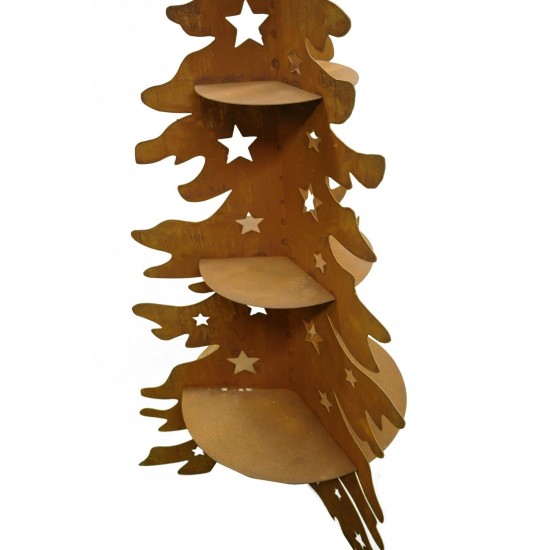 XXL Bäume ab 120 cm Metall Weihnachtsbaum 3 - seitig mit Ablage - Höhe 160 cm 
Höhe 160 cm
Ø am Boden ca.90 cm
Gewicht ca. 18