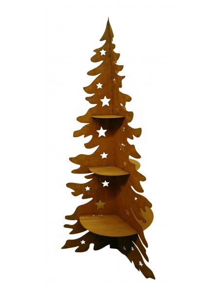 XXL Bäume ab 120 cm Metall Weihnachtsbaum 3 - seitig mit Ablage - Höhe 160 cm 
Höhe 160 cm
Ø am Boden ca.90 cm
Gewicht ca. 18