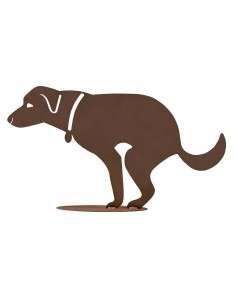 Hund HUND deko Metalldekoration rost till hemmet eller trädgård djur liten  hund