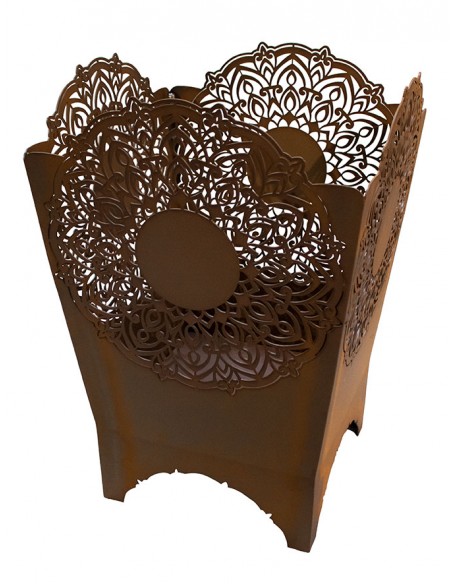Mandala Feuerkorb - Höhe 57 cm