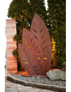 Trennnwand Garten und Sichtschutzzaun 180 cm hoch aus Metall / Rost kaufen