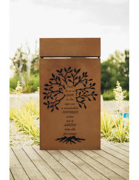 Skulpturen - Rostsäulen und Stelen Säule - Familie - Höhe 145 cm - Deko für die Familie Diese Rostsäule begrüßt die Gäste ,wenn 