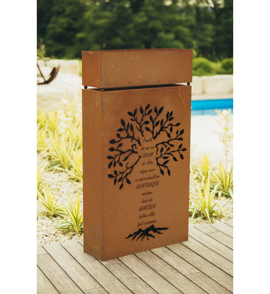 Skulpturen - Rostsäulen und Stelen Säule - Familie - Höhe 145 cm - Deko für die Familie Diese Rostsäule begrüßt die Gäste ,wenn 