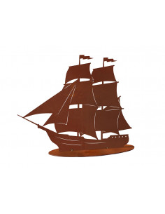 Metall Deko Segelschiff - Albatross - Höhe 30 cm