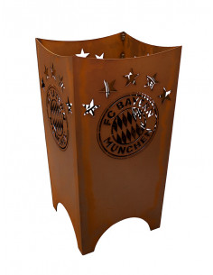 FC Bayern Feuerkorb - Vereinslogo - Höhe 61 cm - 5 Sterne Design