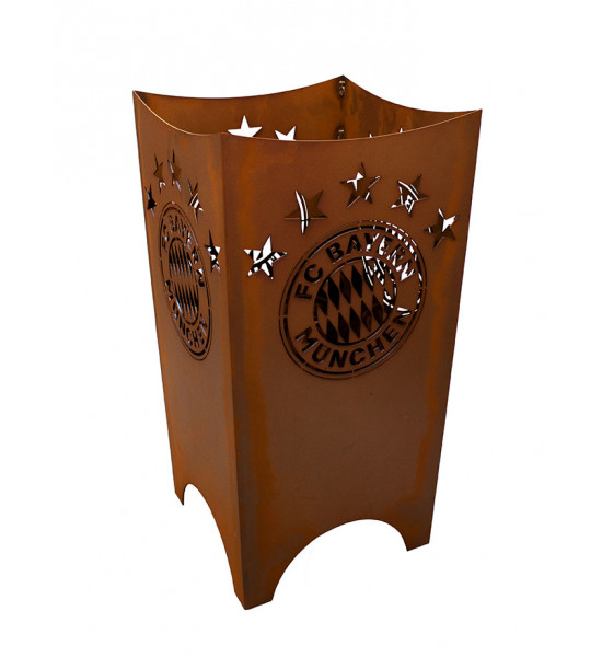 FC Bayern Feuerkorb - Vereinslogo - Höhe 61 cm - 5 Sterne Design