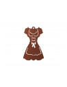 Edelrost Anhänger - Dirndl - Oktoberfest Deko - Höhe 8 cm