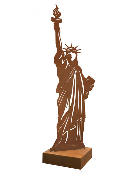 Freiheitsstatue Figur Metall - Höhe 200 cm - Wahrzeichen als Gartendeko