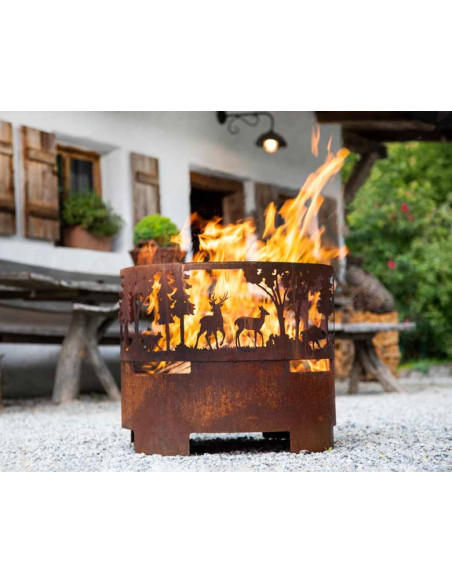 rostige Deko Hirsche und Rehe Feuerschale Rost - Nel Bosco - Tiere im Wald - 45 cm Ø - klein 
Ø 45 cm
Höhe 46 cm
Material-Inf rostige Deko Hirsche und Rehe Feuerschale Rost - Nel Bosco - Tiere im Wald - 45 cm Ø - klein 
Ø 45 cm
Höhe 46 cm
Material-Inf