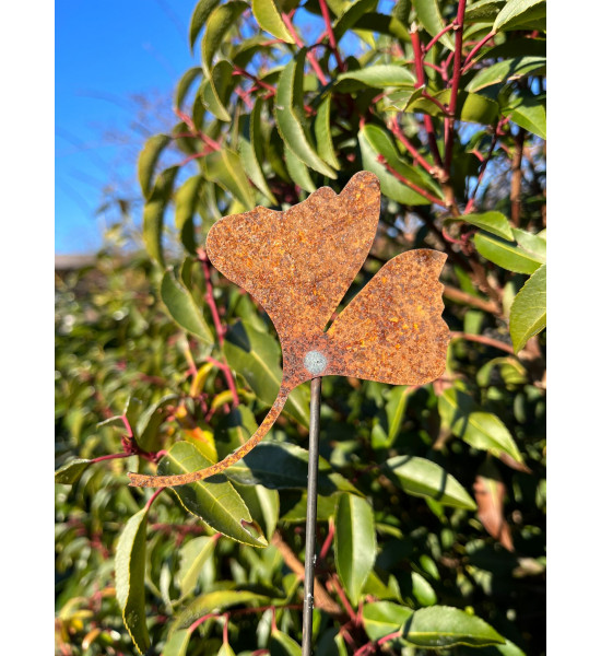 Beetstecker für Frühling und Sommer Ginkgo Mini Gartenstecker 