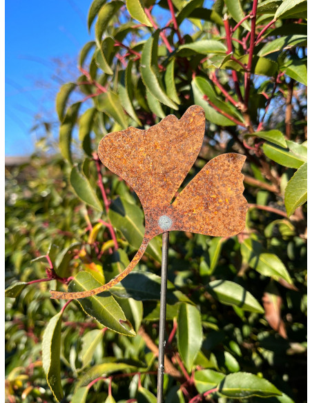 Beetstecker für Frühling und Sommer Ginkgo Mini Gartenstecker 