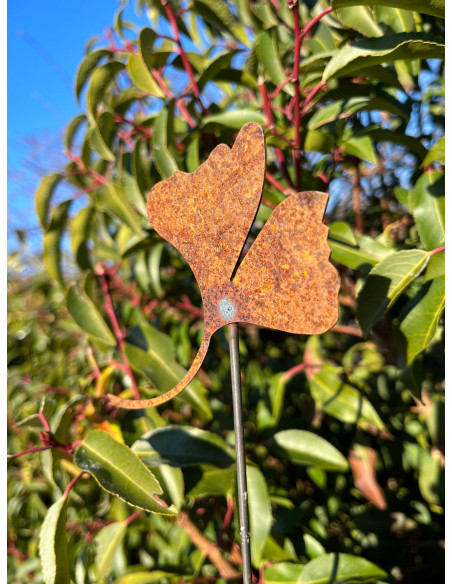 Beetstecker für Frühling und Sommer Ginkgo Mini Gartenstecker 