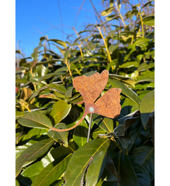 Beetstecker für Frühling und Sommer Ginkgo Mini Gartenstecker 