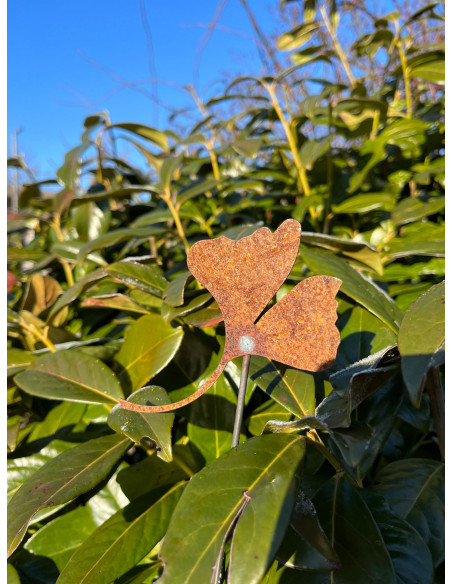 Beetstecker für Frühling und Sommer Ginkgo Mini Gartenstecker 