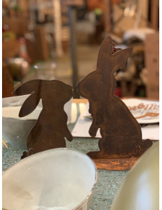 küssender Hase B,Ohren aufgerichtet, auf Platte 2