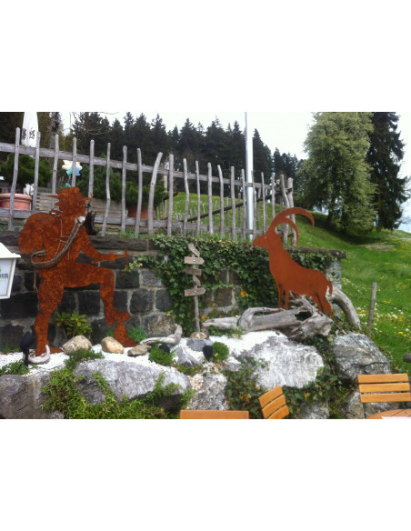 Allgäu Deko XL Dekofigur Steinbock aus Metall mit Edelrost - Höhe 120 cm Edelrost Steinbock zum Stellen

Höhe: 120 cm
Breite: