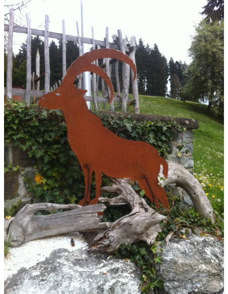 Allgäu Deko XL Dekofigur Steinbock aus Metall mit Edelrost - Höhe 120 cm Edelrost Steinbock zum Stellen

Höhe: 120 cm
Breite: