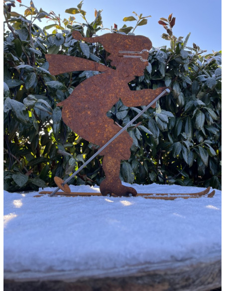 Allgäu Deko Edelrost Skifahrer - groß Höhe 43 cm Edelrost Skifahrer - groß

Skifahrerfigur aus Rost-Metall
Höhe ca. 43 cm
Br