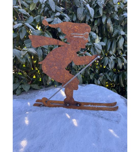 Allgäu Deko Edelrost Skifahrer - groß Höhe 43 cm Edelrost Skifahrer - groß

Skifahrerfigur aus Rost-Metall
Höhe ca. 43 cm
Br