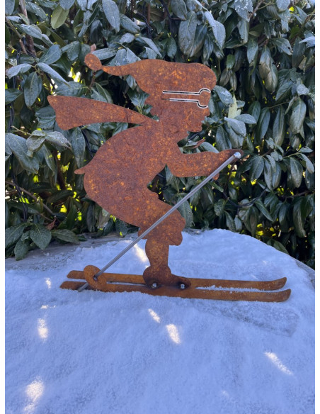 Allgäu Deko Edelrost Skifahrer - groß Höhe 43 cm Edelrost Skifahrer - groß

Skifahrerfigur aus Rost-Metall
Höhe ca. 43 cm
Br
