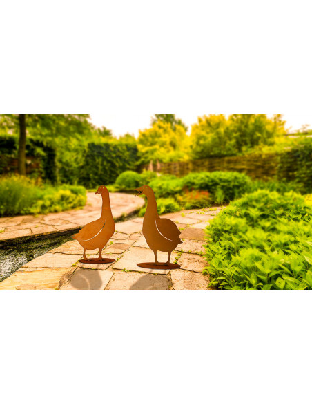 Deko Gans aus Metall - Daisy - Höhe 38 cm