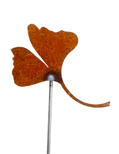 Beetstecker für Frühling und Sommer Ginkgo Mini Gartenstecker 11 x 8 cm 
Breite 11 cm
Höhe 8 cm
zzgl. Stecker 20 - 25 cm

