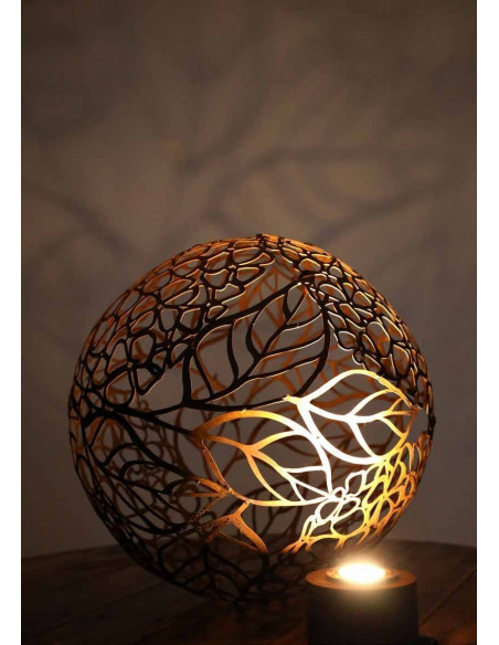 50 cm Dekokugeln in Rost Optik Edelrost Deko Kugel Hortensie - Ø 50 cm 
Durchmesser 50 cm
Material: 1,5 mm Metall mit Rostpati