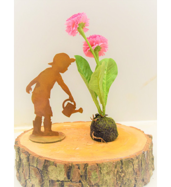 Mini Gärtner - Till - Höhe 13 cm - auf Platte