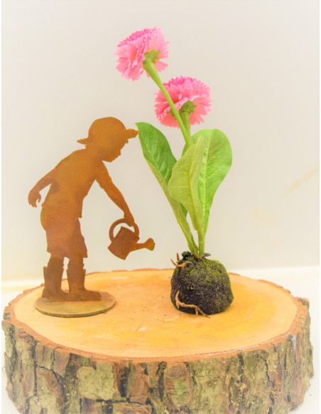 Mini Gärtner - Till - Höhe 13 cm - auf Platte