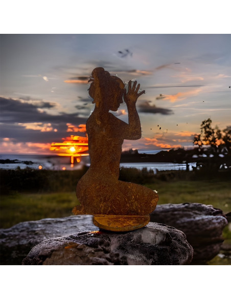 Yoga Deko - Figuren und Statuen mit Yoga und Meditation Positionen Yoga Mädel - Liv - klein - Fersensitz - Vajrasana - auf Platt Yoga Deko - Figuren und Statuen mit Yoga und Meditation Positionen Yoga Mädel - Liv - klein - Fersensitz - Vajrasana - auf Platt