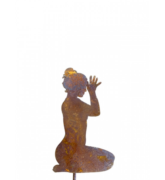 Yoga Deko - Figuren und Statuen mit Yoga und Meditation Positionen Yoga Mädel - Liv - klein - Fersensitz - Vajrasana - Topfsteck